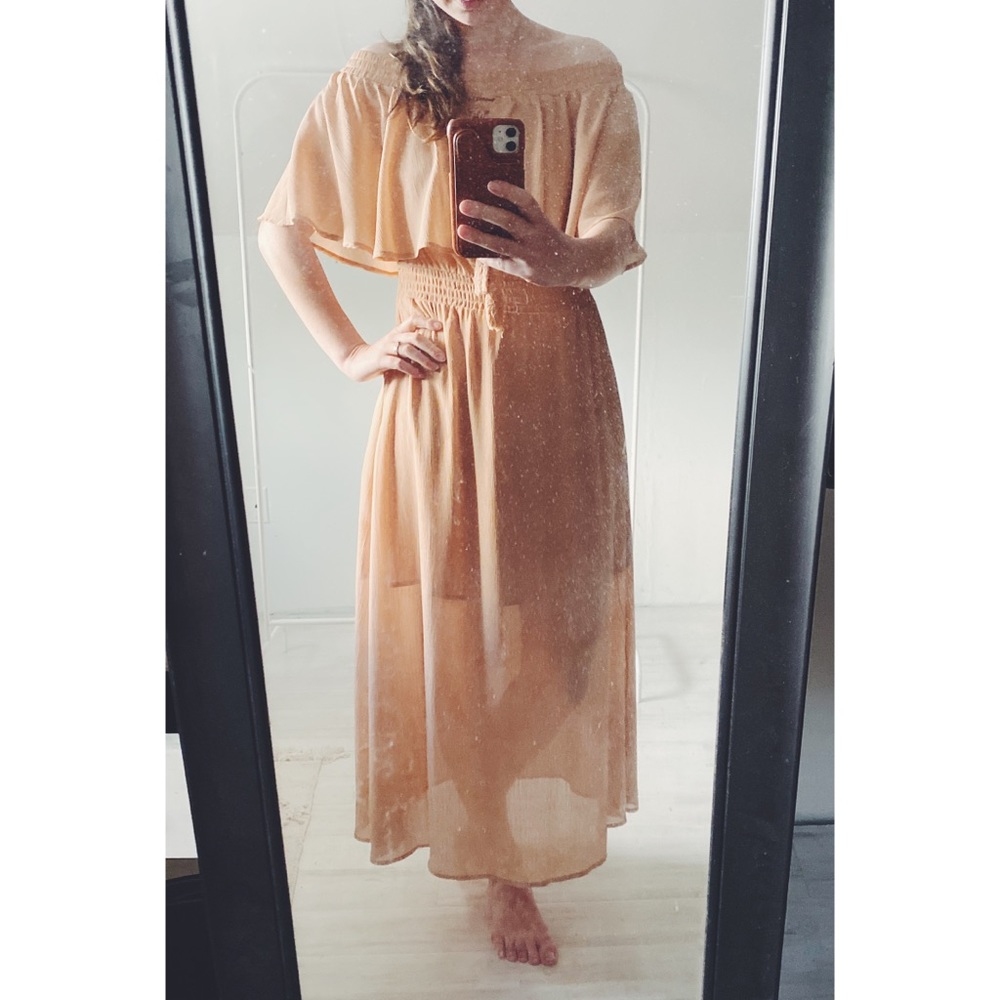 Somedays Lovin Touch the Sun Midi Dress in Clay